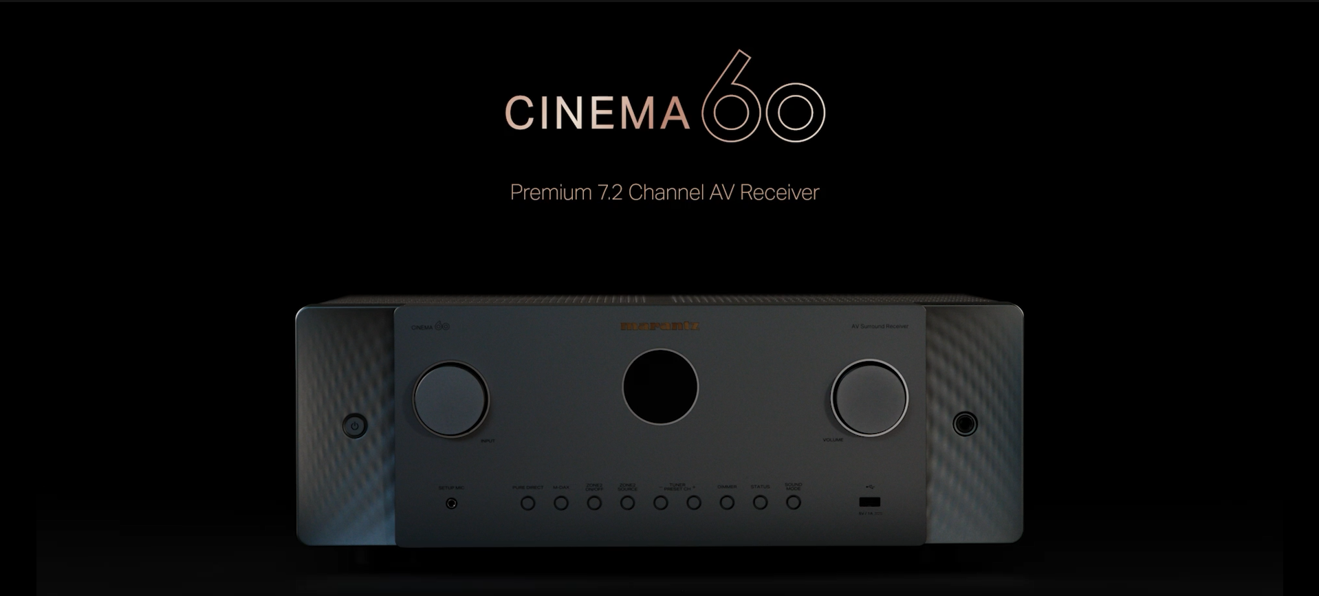 Amazon.com: Marantz Cinema 60 7.2-Ch Receiver (100W X 7) - 4K/120